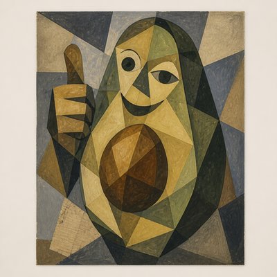 Cubism Art Style sticker example