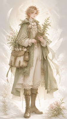 Angelcore Aesthetic character design example