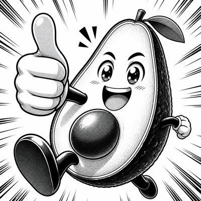 Manga Comic Art sticker example