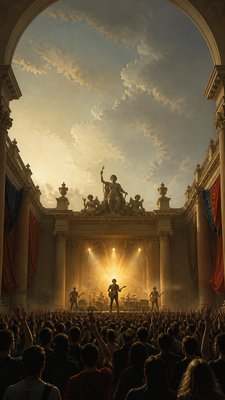 Neoclassical Art Style flyer example