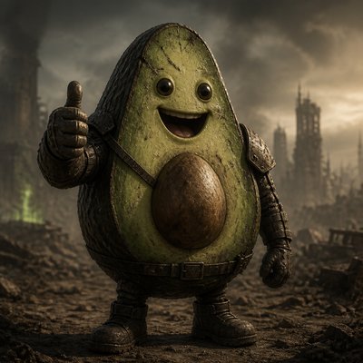 Post-Apocalyptic Sci-Fi Art sticker example