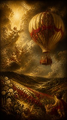 Baroque Religious Art greeting card example