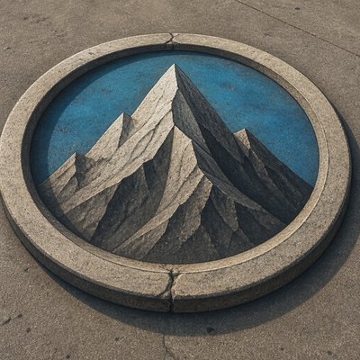 3D Illusion Street Art Style logo concept example