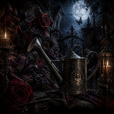 Dark Gothic Art coloring page example