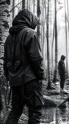 Techwear Fashion wall art print example