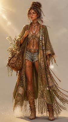 Festival Fashion Style character design example