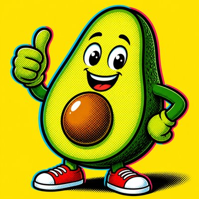 Advertisement Pop Art Style sticker example