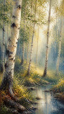 Digital Painting Art Style wall art print example