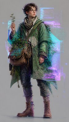 Augmented Reality Contemporary Art Style character design example