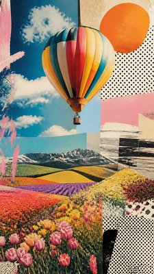 Postmodernism Art Style greeting card example