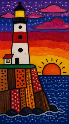 Naive Art Style poster example