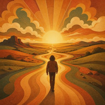 70s Retro Aesthetic album cover example