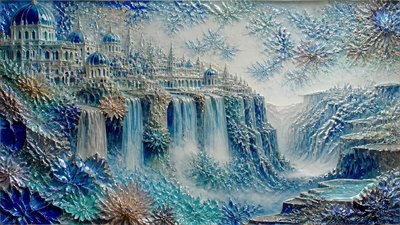 Crystalline Glaze Ceramic Art Style concept art example