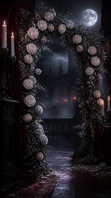 Vampirecore Aesthetic wedding invitation example