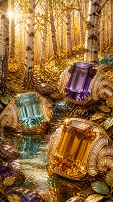 Cocktail Ring Era Jewelry Style wall art print example