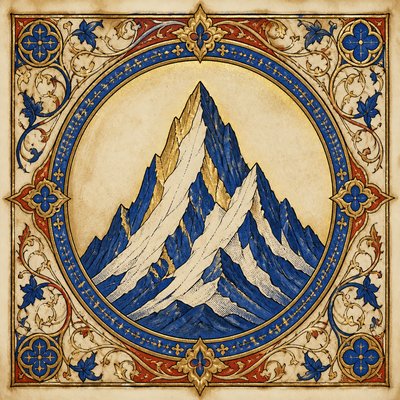 Medieval Gothic Art logo concept example