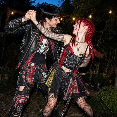 Punk Fashion Style couple portrait example