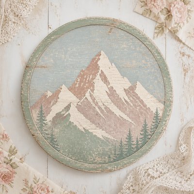 Shabby Chic Interior Design logo concept example