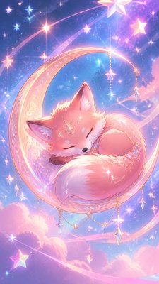 Magical Girl Anime Art Style baby announcement example
