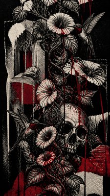 Gothic Punk Art phone case design example