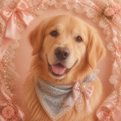 Coquette Aesthetic pet portrait example