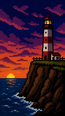 8-Bit Pixel Art Style poster example