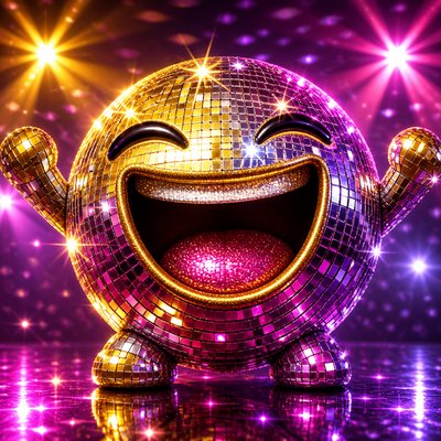 Disco Aesthetic Twitch emote example