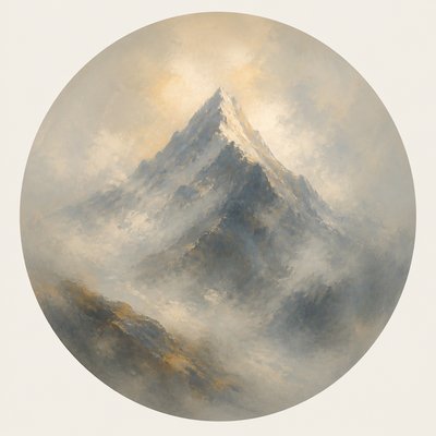Atmospheric Impressionism Art Style logo concept example