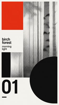Swiss Style Poster Design wall art print example