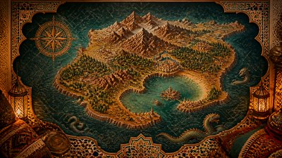 Moroccan Interior Design fantasy map example