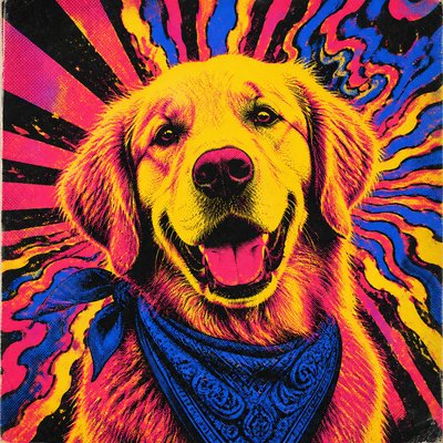 Concert Poster Design pet portrait example
