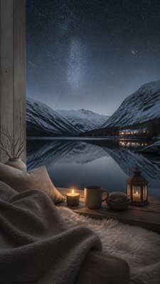 Hygge Aesthetic phone wallpaper example