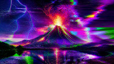 Glitch Digital Art Style YouTube thumbnail example