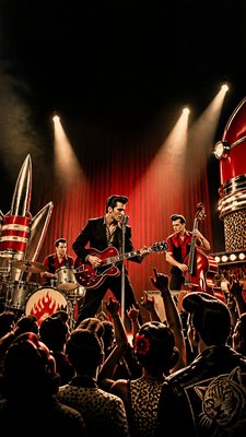 Rockabilly Aesthetic flyer example
