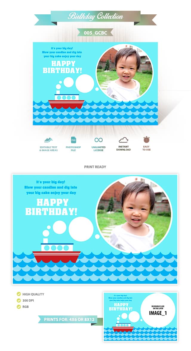 Birthday Greeting Cards Design | 005_GCBC