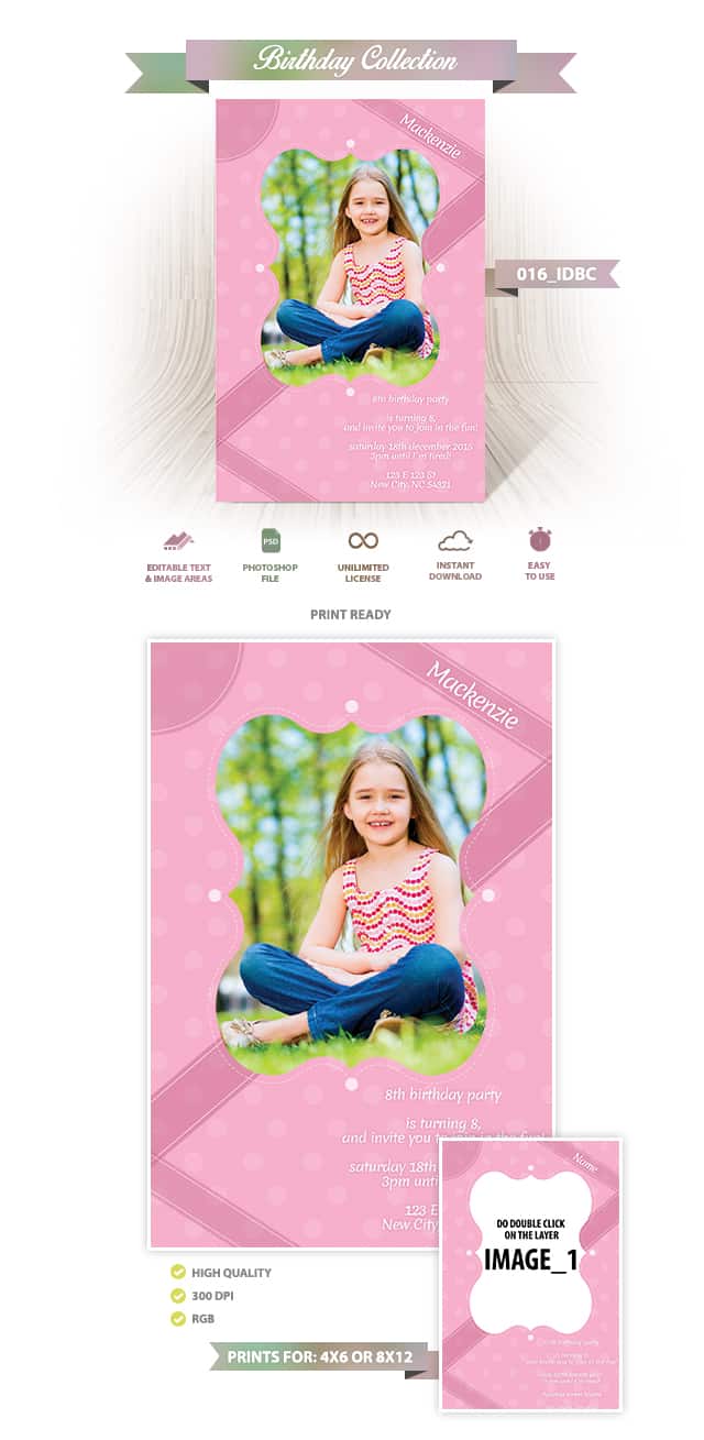 Birthday Invitation Design | 016_IDBC