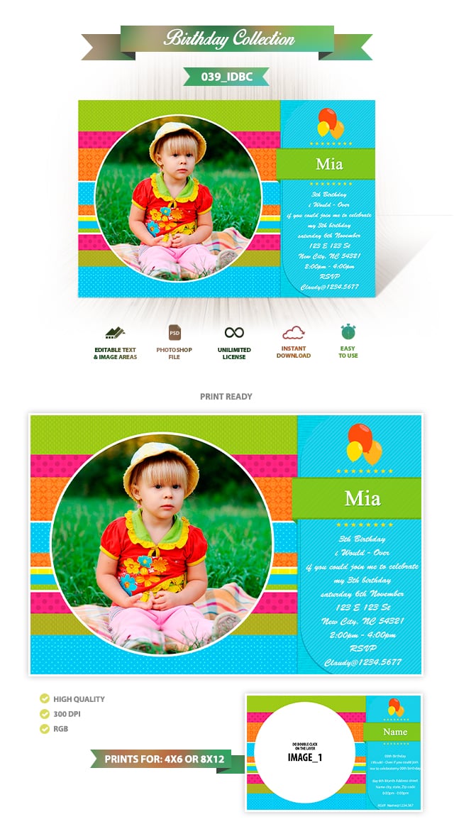 Birthday Invitation Design | 039_IDBC