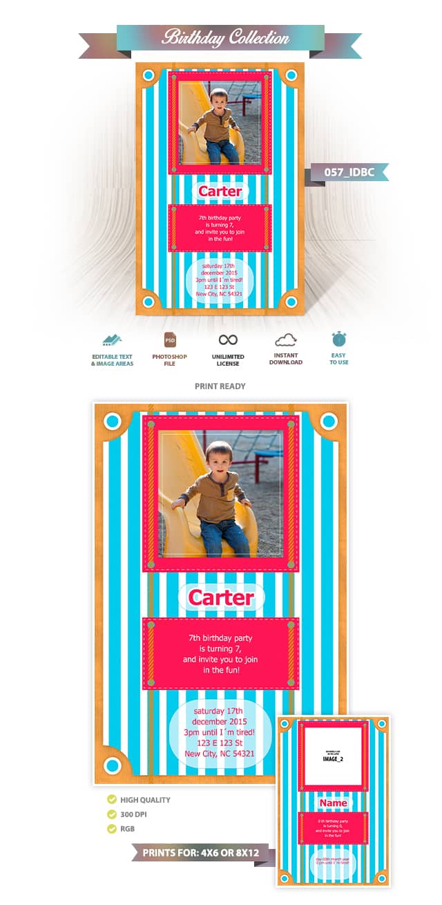 Birthday Invitation Design | 057_IDBC