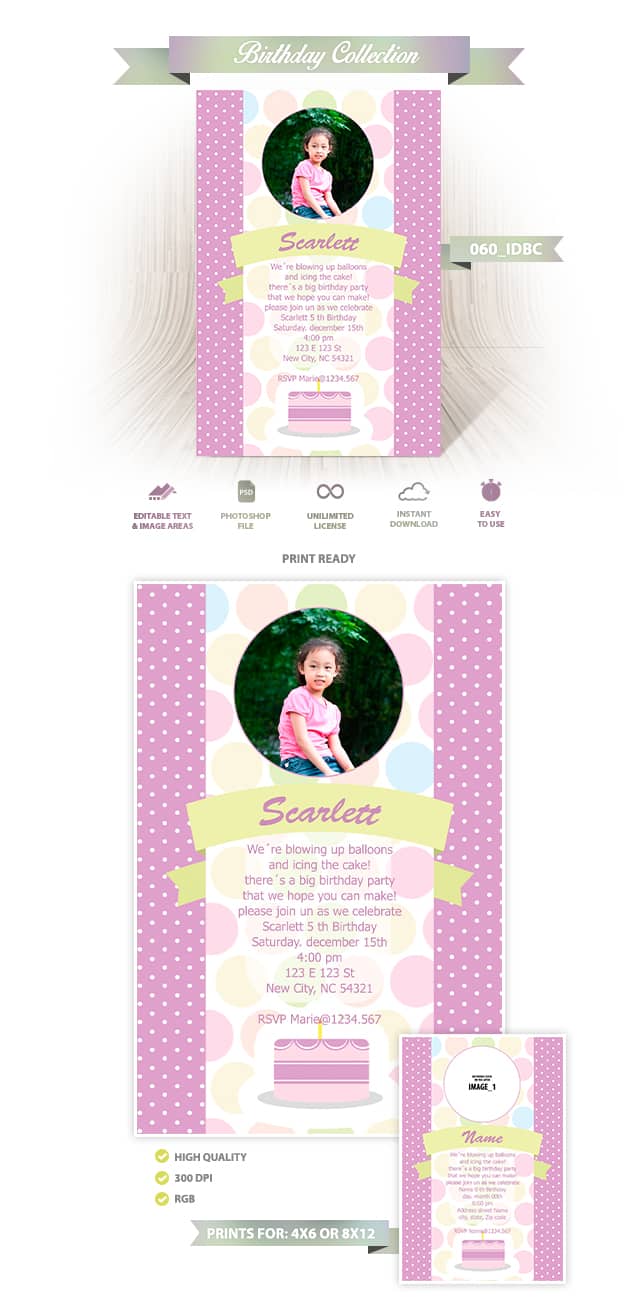 Birthday Invitation Design | 060_IDBC