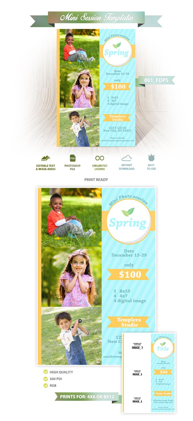 Spring Mini Session Template 001