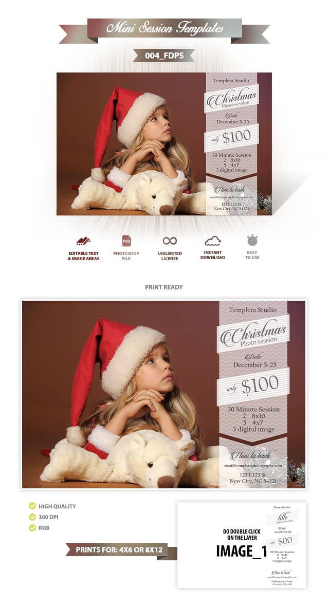 Christmas Mini Session Template 004 