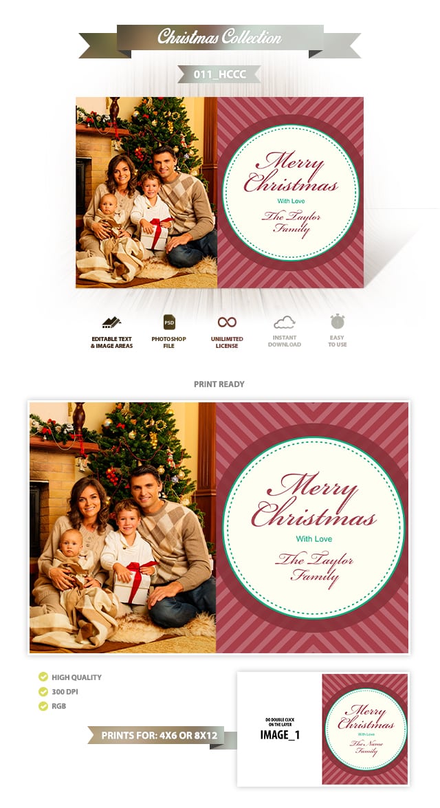 Holiday Card Template 011