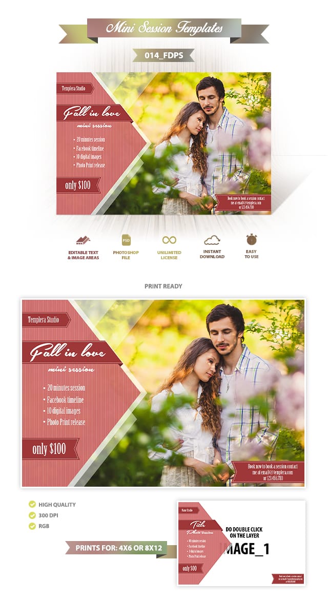 Fall in love Mini Session Template 014