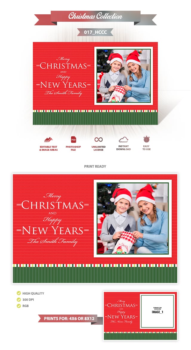 Holiday Card Template 017