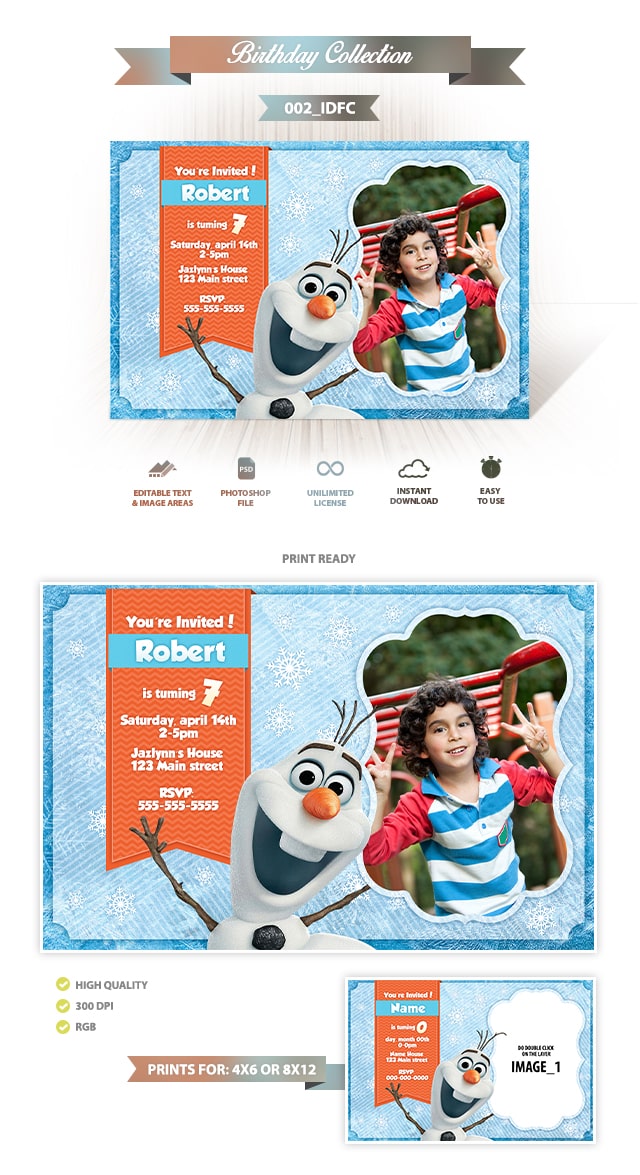 Frozen Invitation Design 002