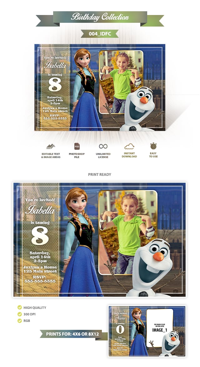 Frozen Invitation Design 004