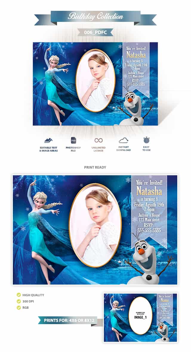 Frozen Invitation Design 006