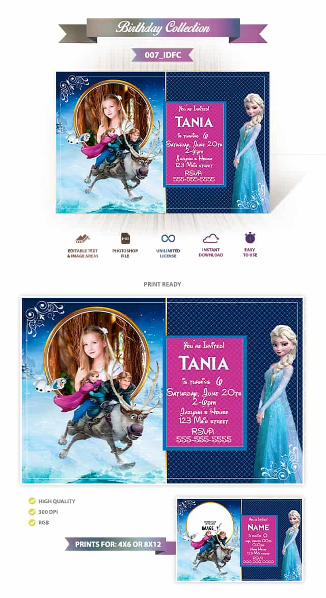 Frozen Invitation Design 007