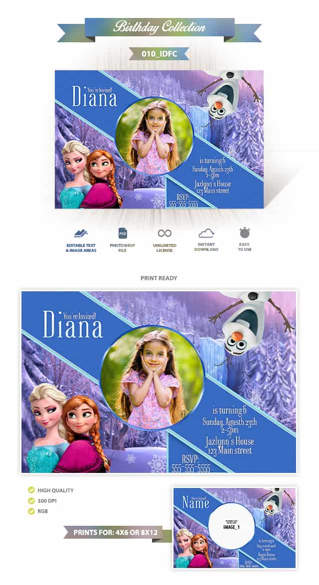 Frozen Invitation Design 010