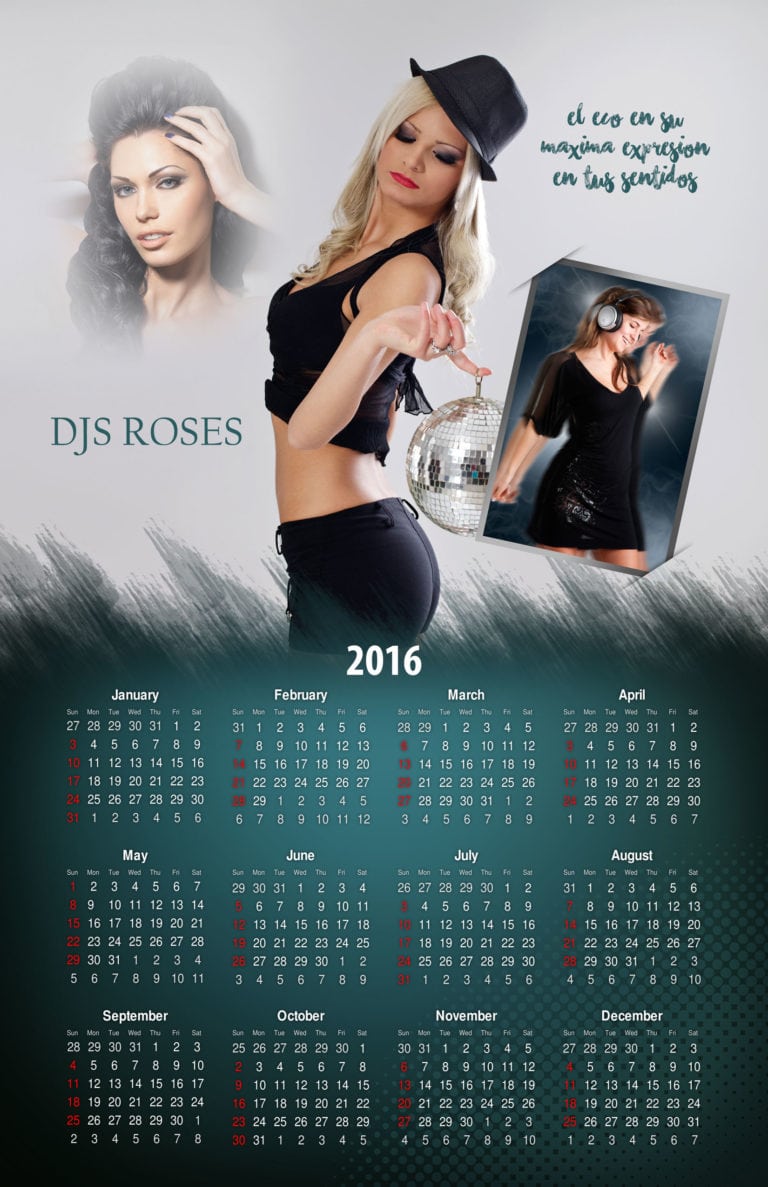 Calendar Psd Template Design 005 - Photoshop Template